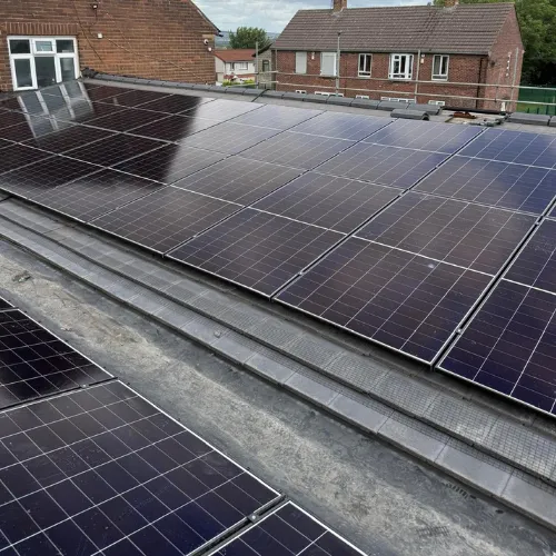 Recent solar panel installation by The Green Co-Op in Leeds