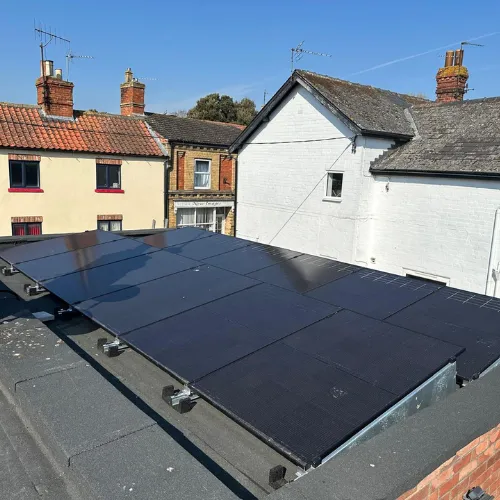 Solar panel installation by The Green Co-Op